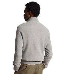 Polo Ralph Lauren Men's Mesh-Knit Cotton Quarter-Zip Sweater