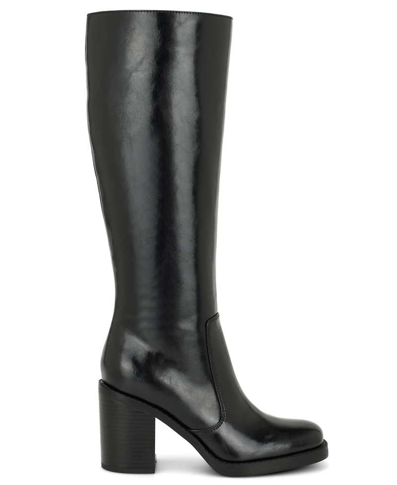Nine West Women's Balinda Block Heel Dress Tall Boots