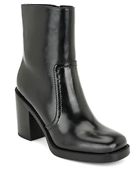 Nine West Women's Boston Block Heel Zipper Dress Booties