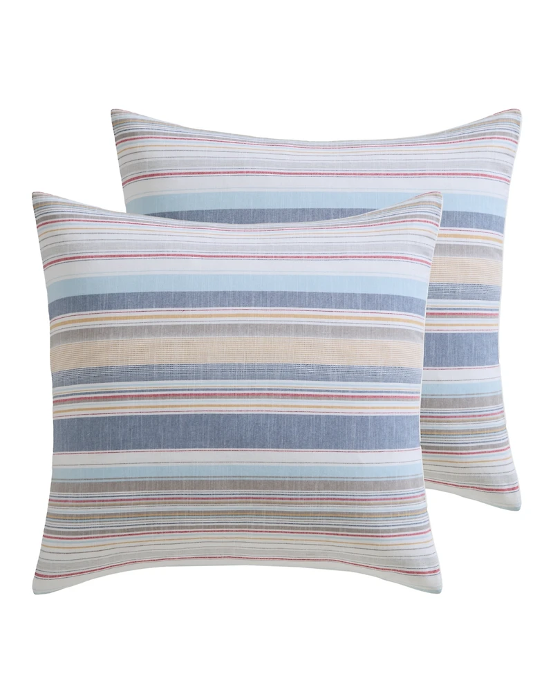 Levtex Home Providence Stripe 2-Piece Sham Set, European