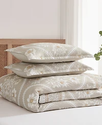 Levtex Home Camellia Textured 3-Piece Duvet Set, Full/Queen