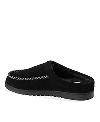 Dearfoams Men's Beckett Genuine Suede Clog Slippers