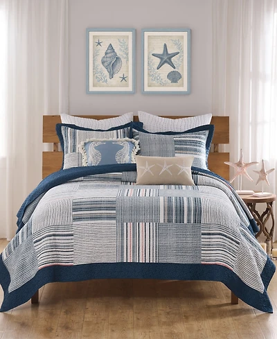 Greenland Home Fashions Voyage Reversible 2-Piece Quilt Set, Twin