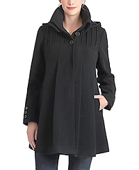 kimi + kai Women's Aela A-Line Hooded Wool Coat