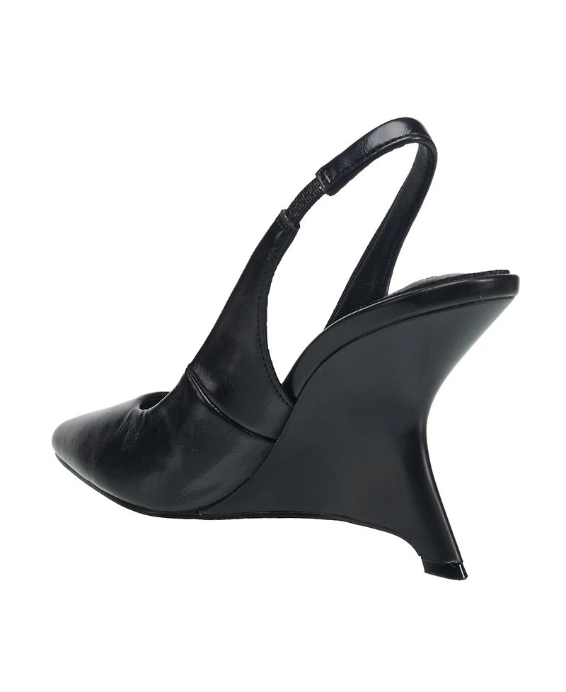 French Connection Women's Shia Slingback Wedge Heel