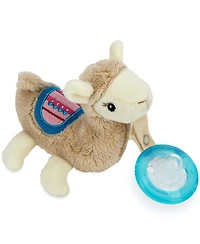 Nuby Calming Natural Flex Snuggleez Pacifier with Plush Animal, Llama