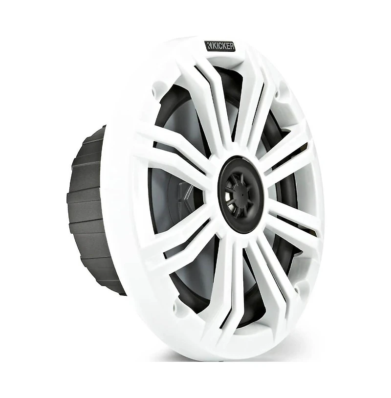 Kicker 6.5" Marine Coaxial Speakers Weather-Resistant Audio Grilles - 45KM654