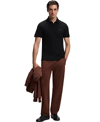 Boss by Hugo x Aston Martin Men'sCotton Mercerized Cotton Jacquard Regular-Fit Polo Shirt