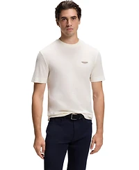 Boss by Hugo x Aston Martin Men'sCotton Mercerized Cotton Jacquard Regular-Fit T-Shirt