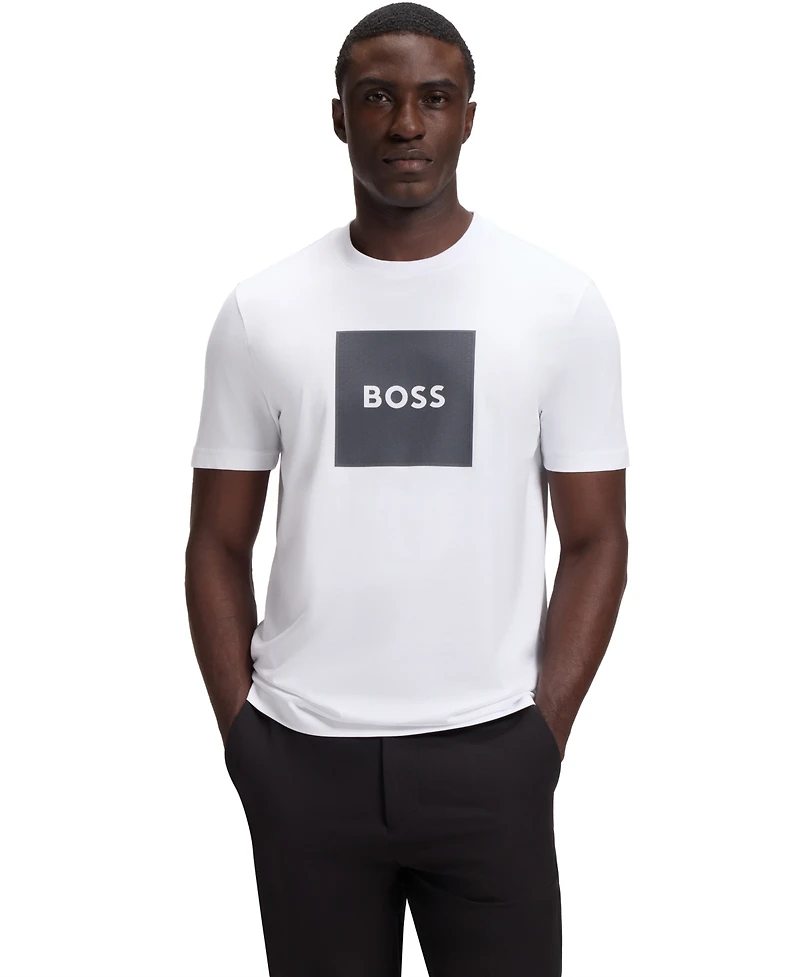 Boss by Hugo Men's Cotton-Jersey Regular-Fit T-Shirt