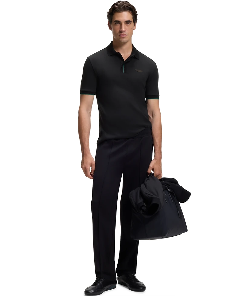 Boss by Hugo x Aston Martin Men's Mercerized Cotton Regular-Fit Polo Shirt
