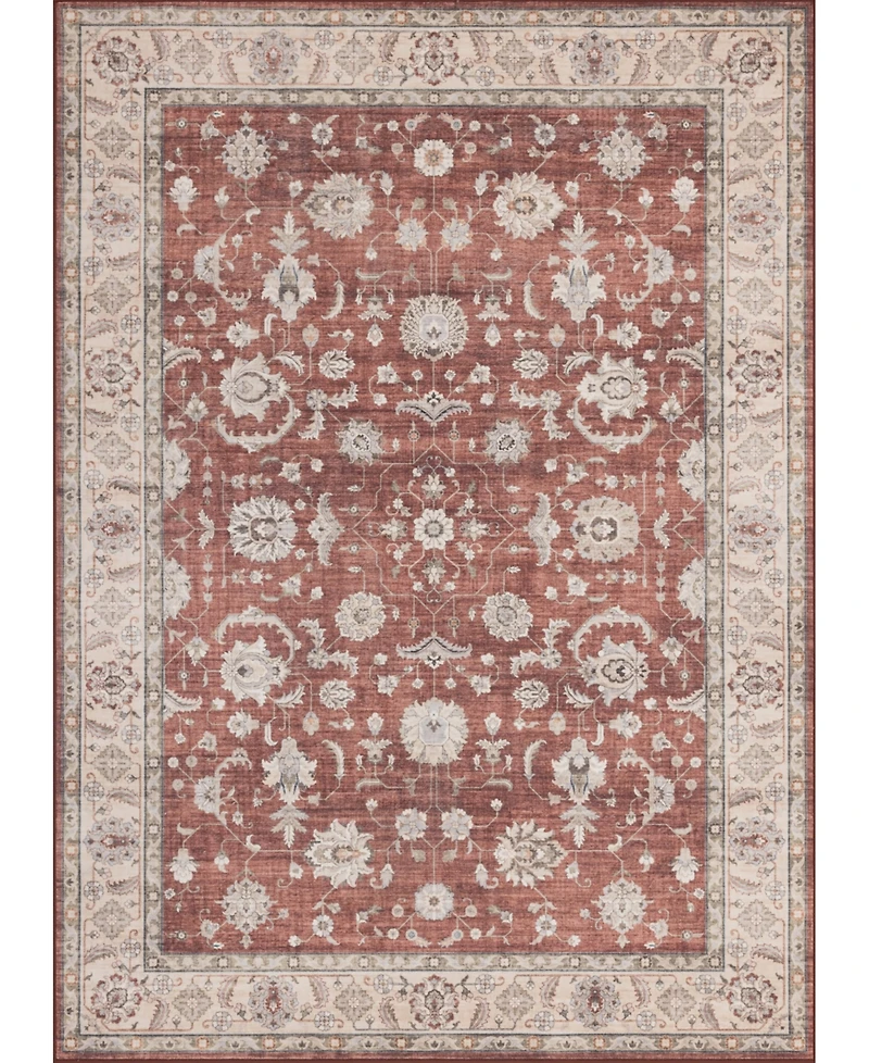 Mink Home Homewell Machine Washable HAM4008 2'x2'11" Runner Area Rug