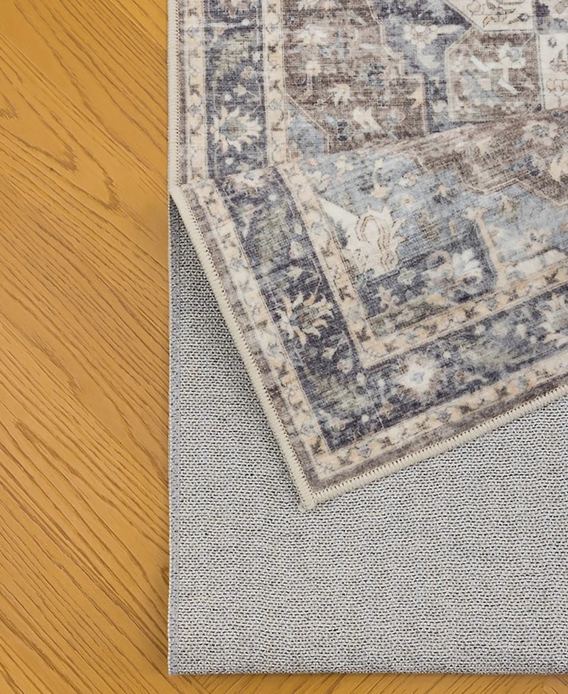 Mink Home Homewell Machine Washable HAM4006 7'10"x9'10" Area Rug