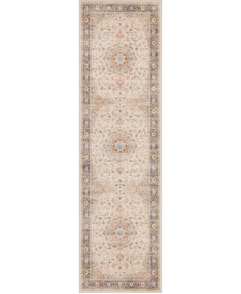 Mink Home Homewell Machine Washable HAM4002 2'x6'11" Runner Area Rug
