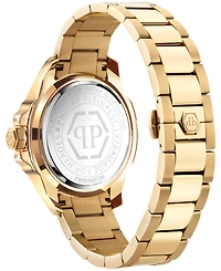 Philipp Plein Majesty Men's Ip Yellow Gold Stainless Steel Bracelet Watch 45mm