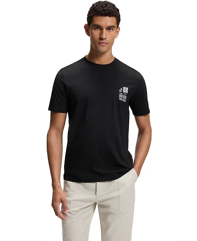 Boss by Hugo Men's Cotton-Jersey Graphic Print Regular-Fit T-Shirt