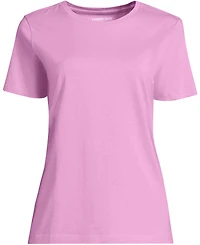 Lands' End Women's Relaxed Supima Cotton Crew Neck T-Shirt
