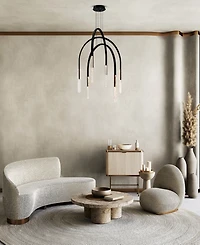 Cwi Lighting Curva 38" Metal Chandelier