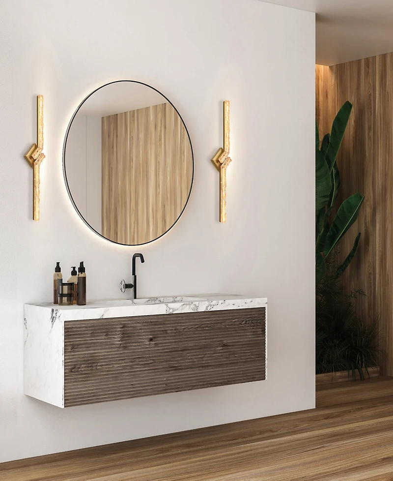 Cwi Lighting Contour 33" Metal Vanity Light