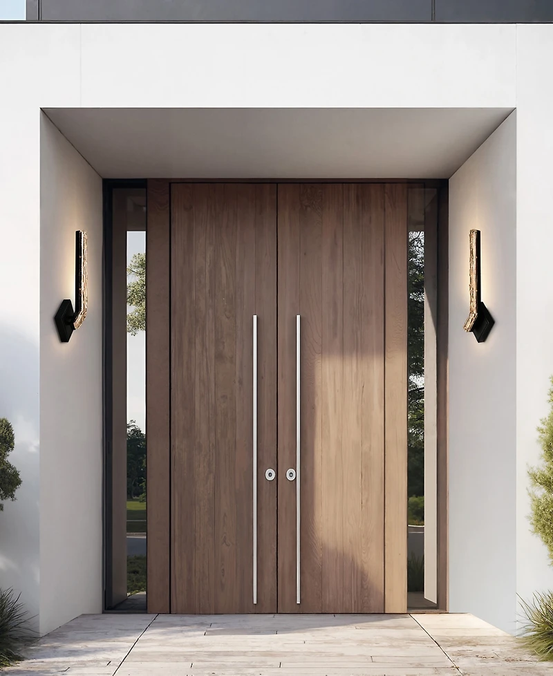 Cwi Lighting Contour 19" Metal Outdoor Sconce