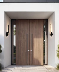 Cwi Lighting Contour 19" Metal Outdoor Sconce