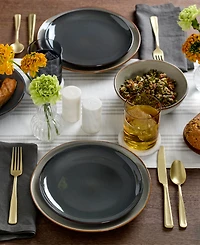 Oneida Shades Gray 12-Piece Dinnerware Set