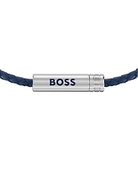 Hugo Boss Men's Ares Air Stainless Steel Blue Leather Bracelet