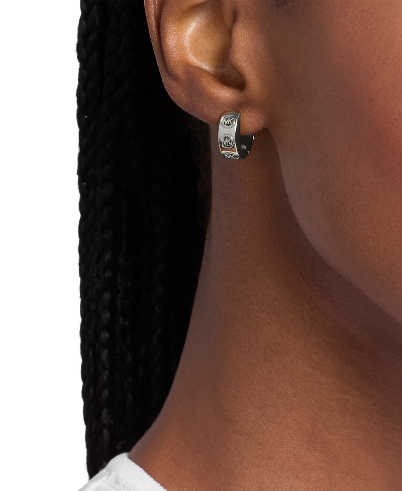 Michael Kors Logo Huggie Earrings