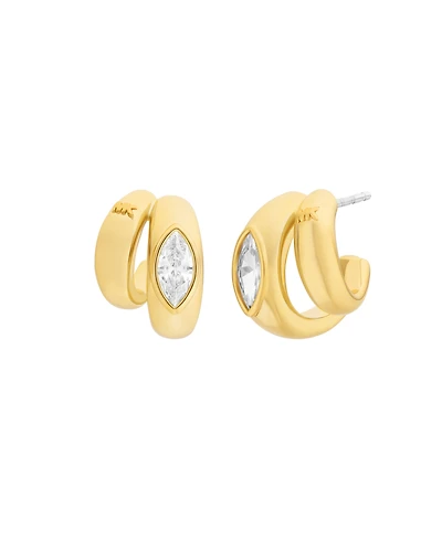 Michael Kors Marquise Double Huggie Earrings