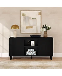 Plank+Beam Modern Tv Stand/Sideboard, 2 Door with Middle Shelf