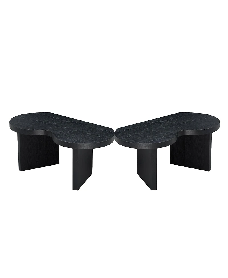 Flynama 31.49" Butterfly Shaped Mdf Coffee Table