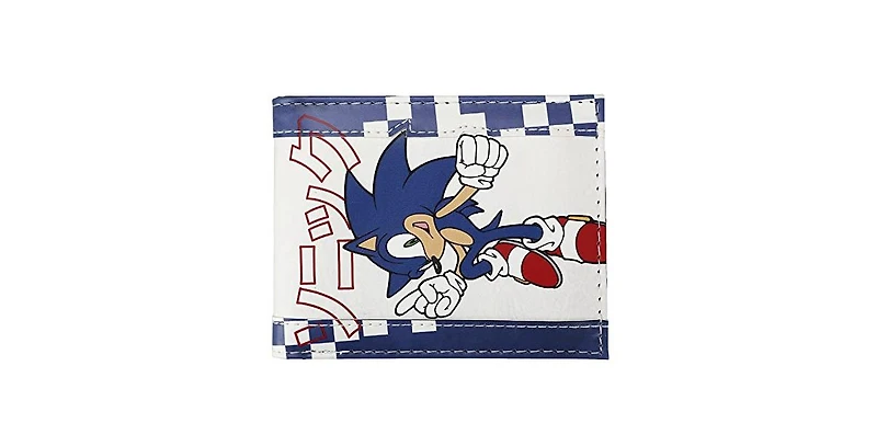 Sonic the Hedgehog Men's Main Character Blue Bifold Wallet