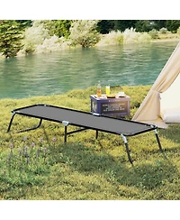Costway Folding Camping Bed Chaise Lounge Outdoor Portable Military Cot Sleeping Hiking Travel