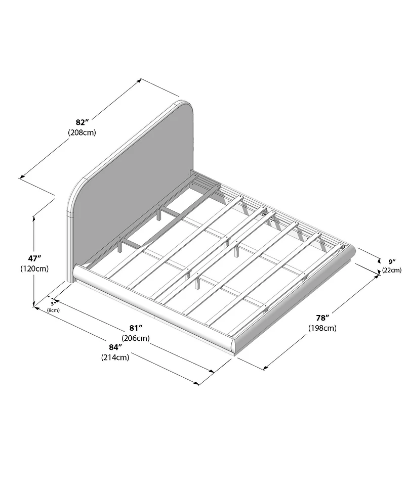 Plank+Beam Ashland Upholstered Bed (King)