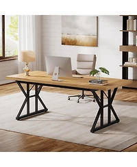 Tribesigns 70.86" Industrial Executive Desk.