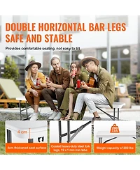 Sugift 6 ft Portable Folding Bench Hdpe Seat for Indoor Outdoor Picnic Patio Camping 1 Pack