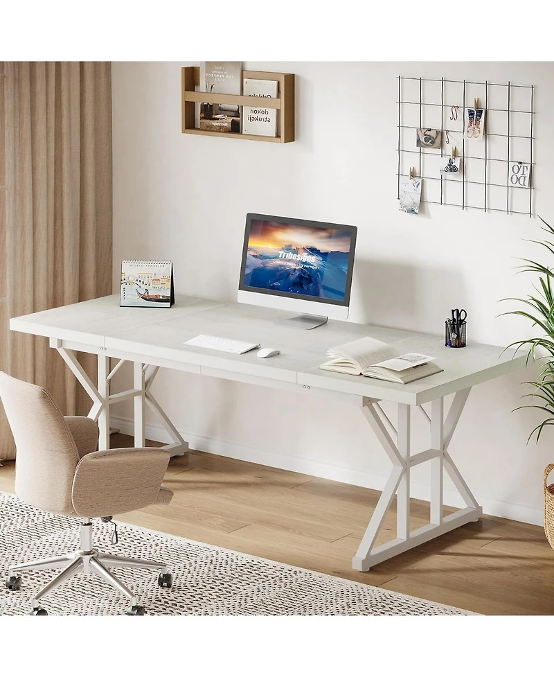 Tribesigns 70.86" Industrial Executive Desk