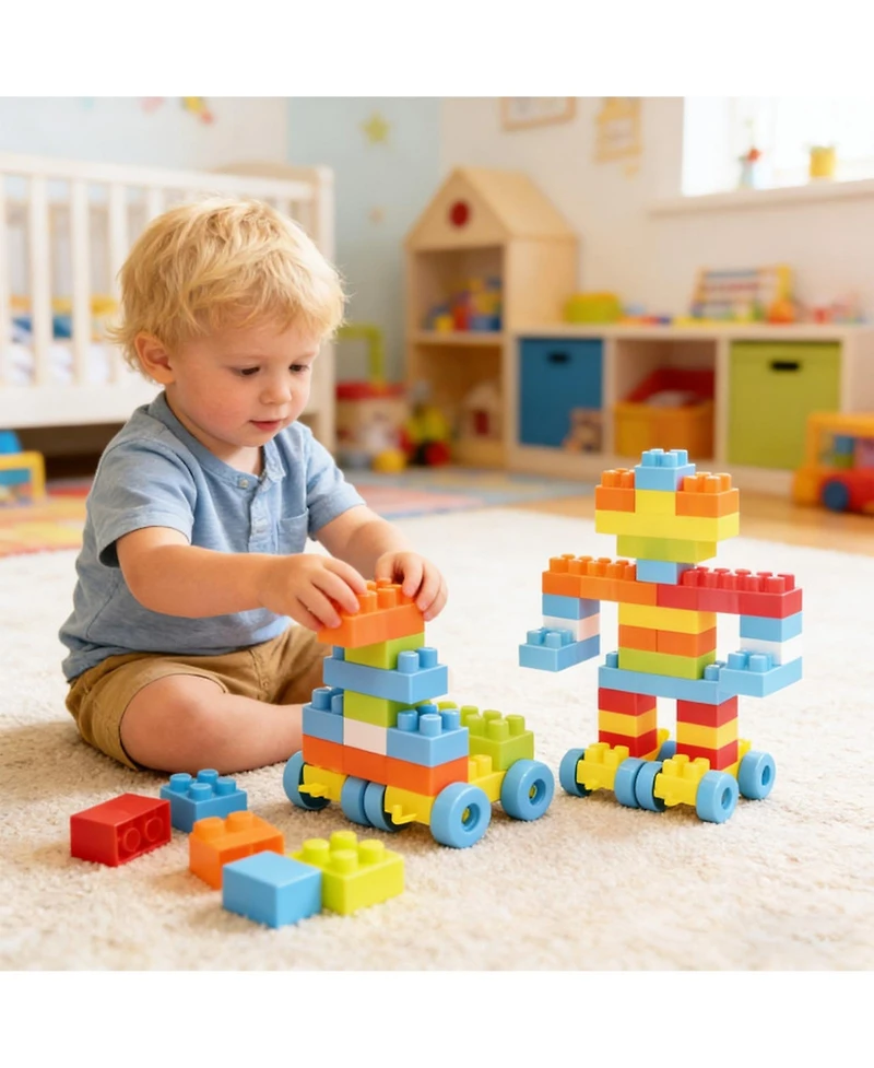 Sugift Stem Montessori Building Blocks 150-Piece Set, Ages 3+