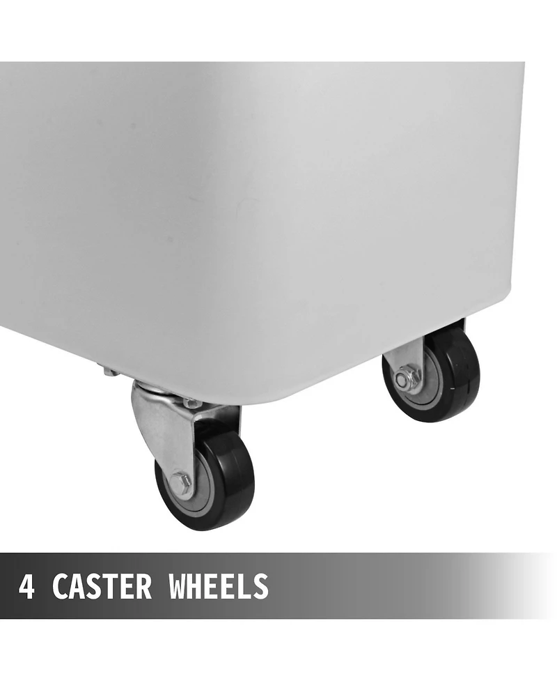 Sugift 3 Pack 21 Gallon Dry Ingredient Storage Bin on Casters for Commercial Restaurant Kitchen