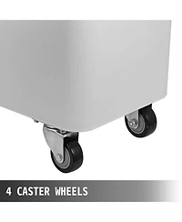 Sugift 3 Pack 21 Gallon Dry Ingredient Storage Bin on Casters for Commercial Restaurant Kitchen