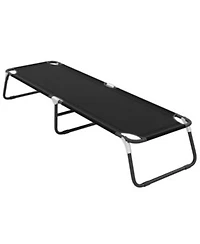 Gouun Outdoor Folding Camping Cot Bed for Sleeping Hiking Travel Office Naps