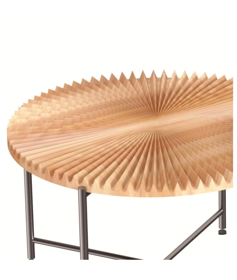 Flynama 2-Piece Radial Pattern Cylindrical Table Set