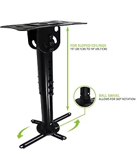 Kanto P301 Projector Ceiling Mount Up to 22 lb Extends up to 18"