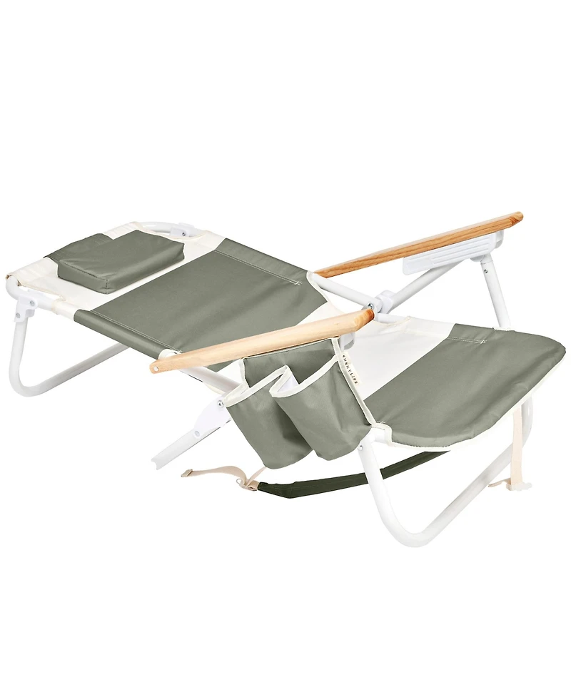 SUNNYLiFE Deluxe Beach Chair: Seagrass Sage Block