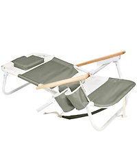SUNNYLiFE Deluxe Beach Chair: Seagrass Sage Block