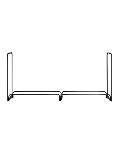 Slickblue 4feet Firewood Storage Rack with Waterproof Cover Powder Coated Metal