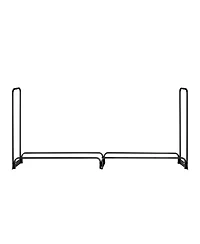 Slickblue 4feet Firewood Storage Rack with Waterproof Cover Powder Coated Metal