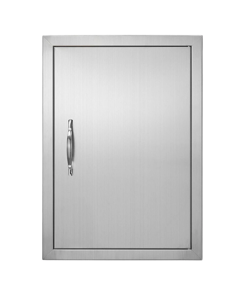 Sugift 17W x 24H in Stainless Steel Flush Mount Outdoor Kitchen Access Door for Bbq Island