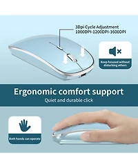 Lofree Rechargeable Silent Wireless Mouse Dual Mode 3 Adjustable Dpi Portable