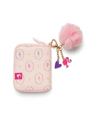 Barbie Camo Dance Kids Zip Wallet with Pom Charm